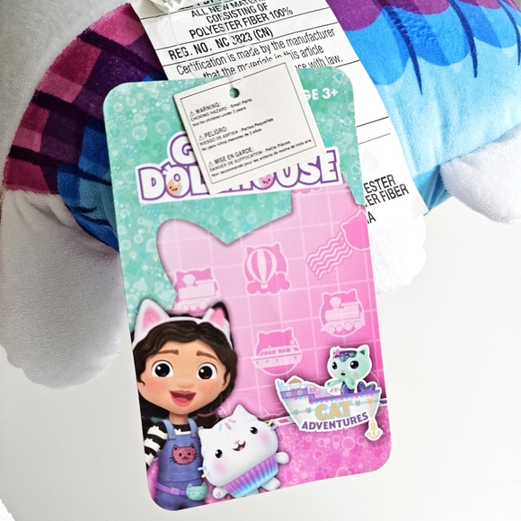 DreamWorks Gabby's Dollhouse Cakey Kids Bedding Super Soft Plush Cuddle Pillow - Picture 10 of 11